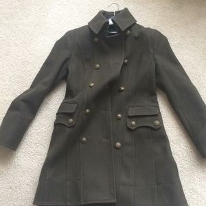 Worthington military-style dress coat